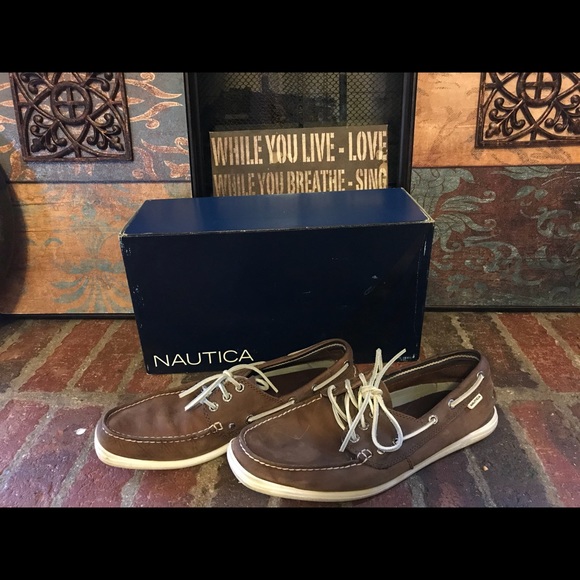 nautica leather boat shoes